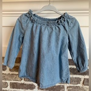 CARTERS TODDLER CHAMBRAY SHIRT | SIZE 12 MONTHS
